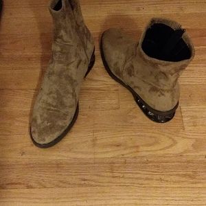 Vince Camuto faux suede ankle boots